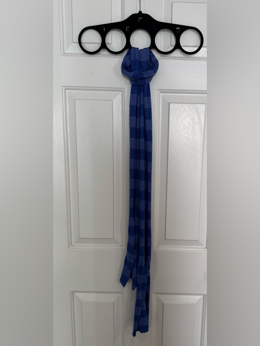 Blue Checkered Lightweight Women's Scarf